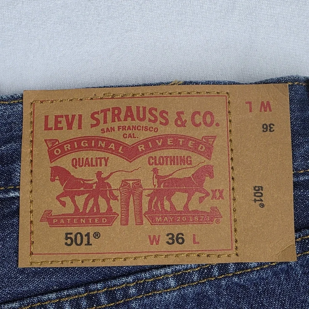 Levis 501 XX Shorts Mens Size 36 Blue Denin Jorts Bottoms